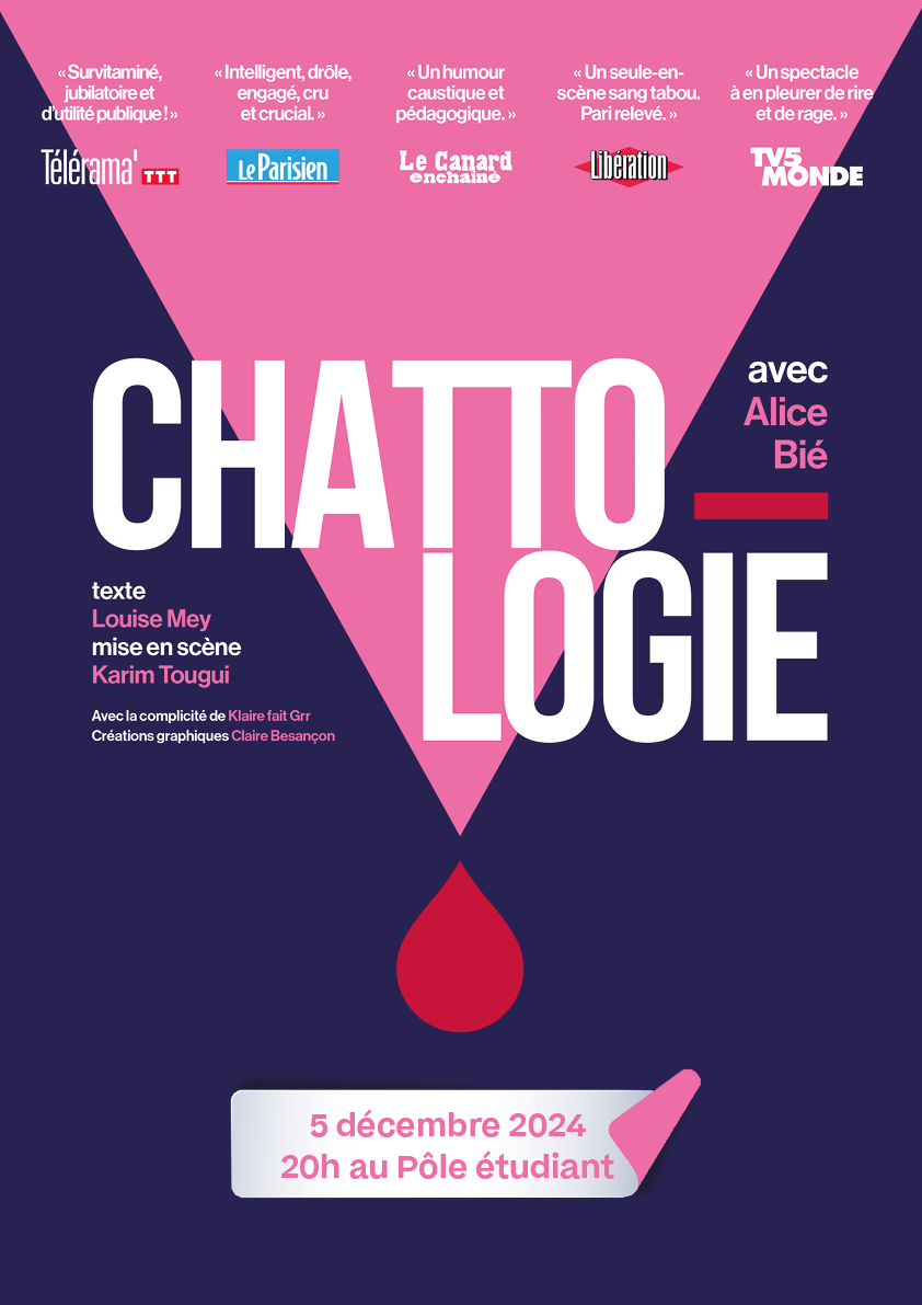 Affiche spectacle Chattologie