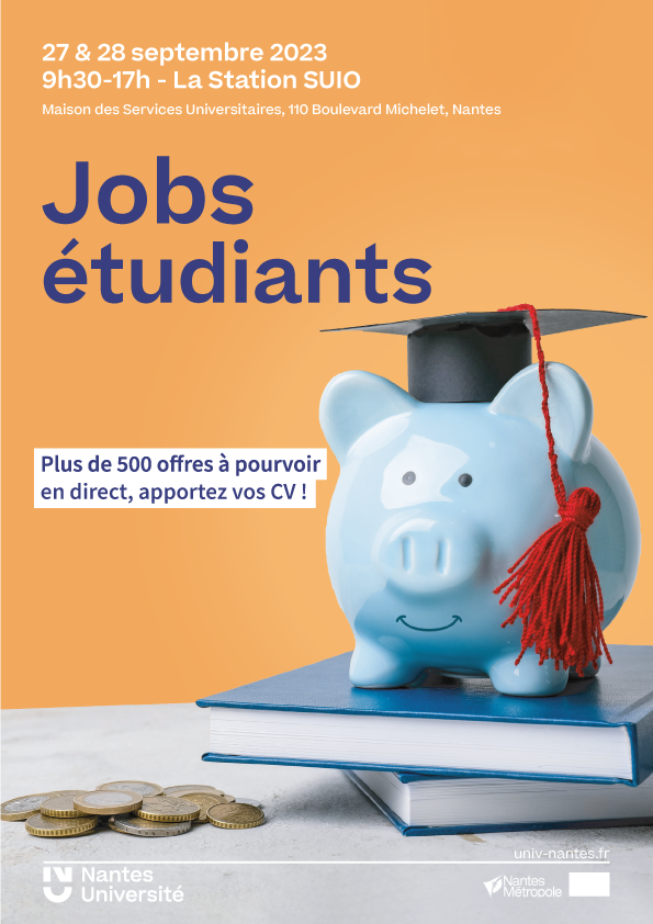 Mercredi 18 et jeudi 19 septembre 2024 : Recrutement Jobs Etudiants au SUIO