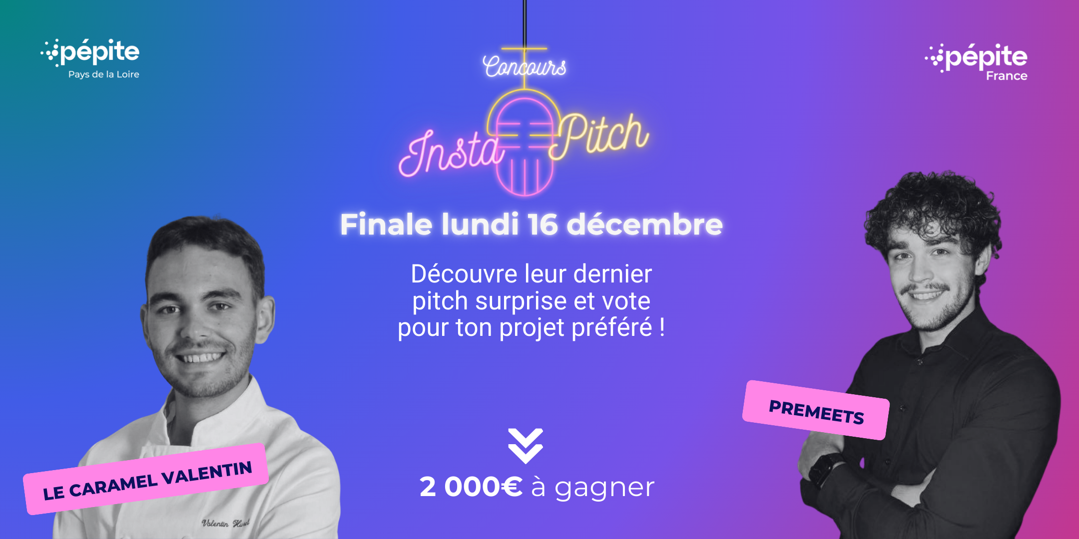 Finalistes Instapitch Pépite