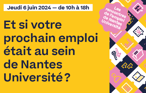 Affiche et si votre prochain emploi était à Nantes Université ?